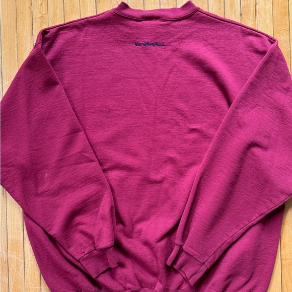 VTG 90’s Disney Mickey Mouse Maroon Crewneck Sweatshirt Mens Size. L - Picture 3 of 6